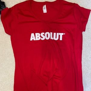 Absolut Vodka Vneck shirt